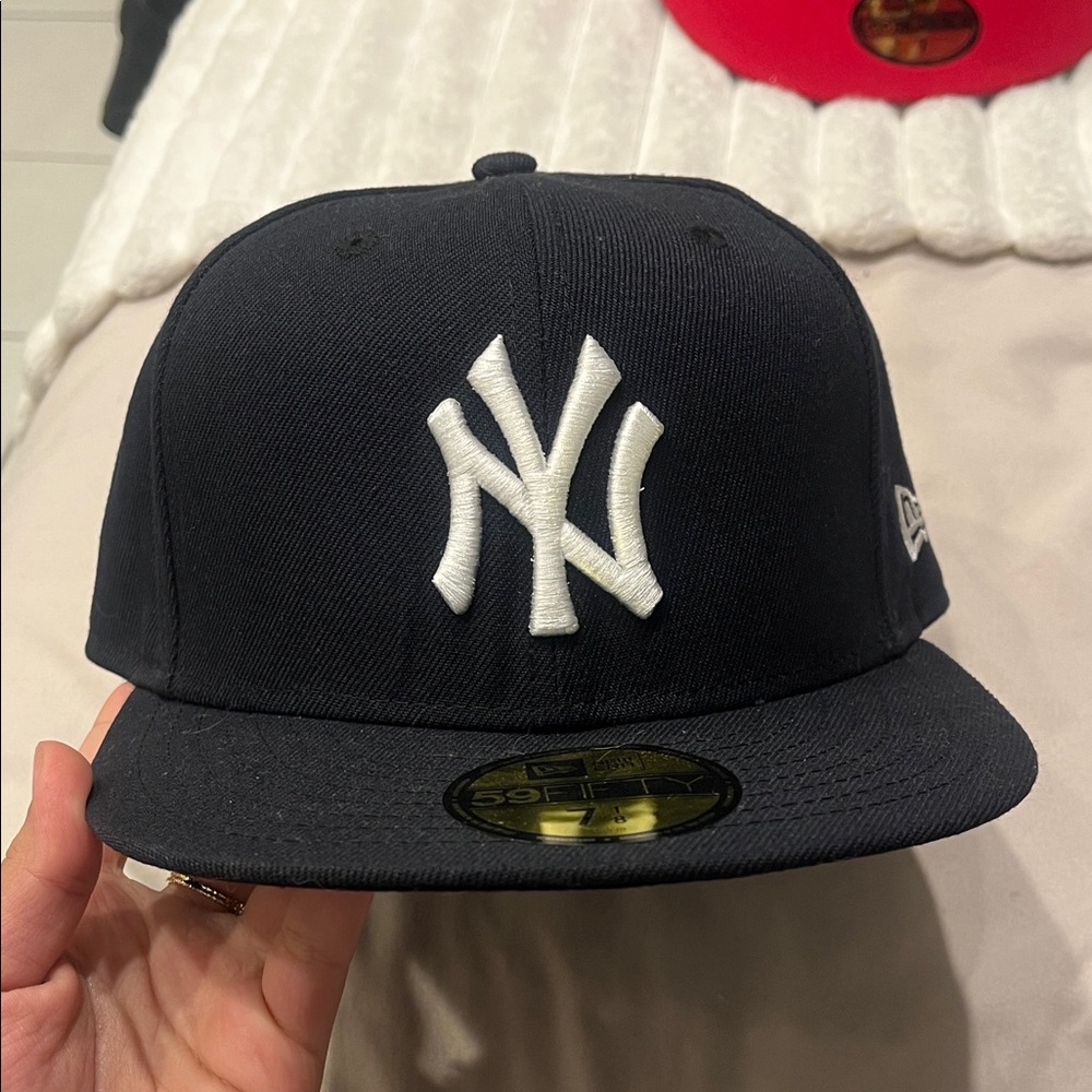 New Era Dark Blue Cap with White Emblem